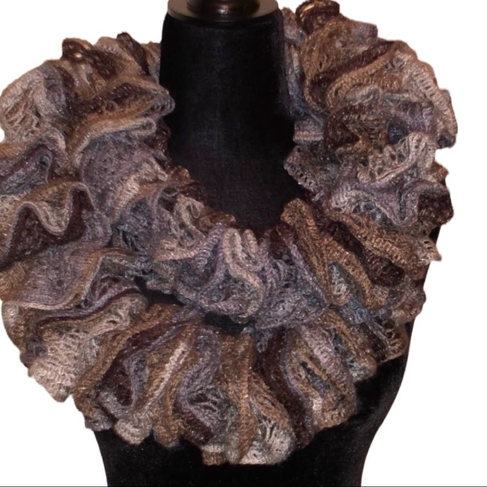 Cute ruffled infinity scarf!